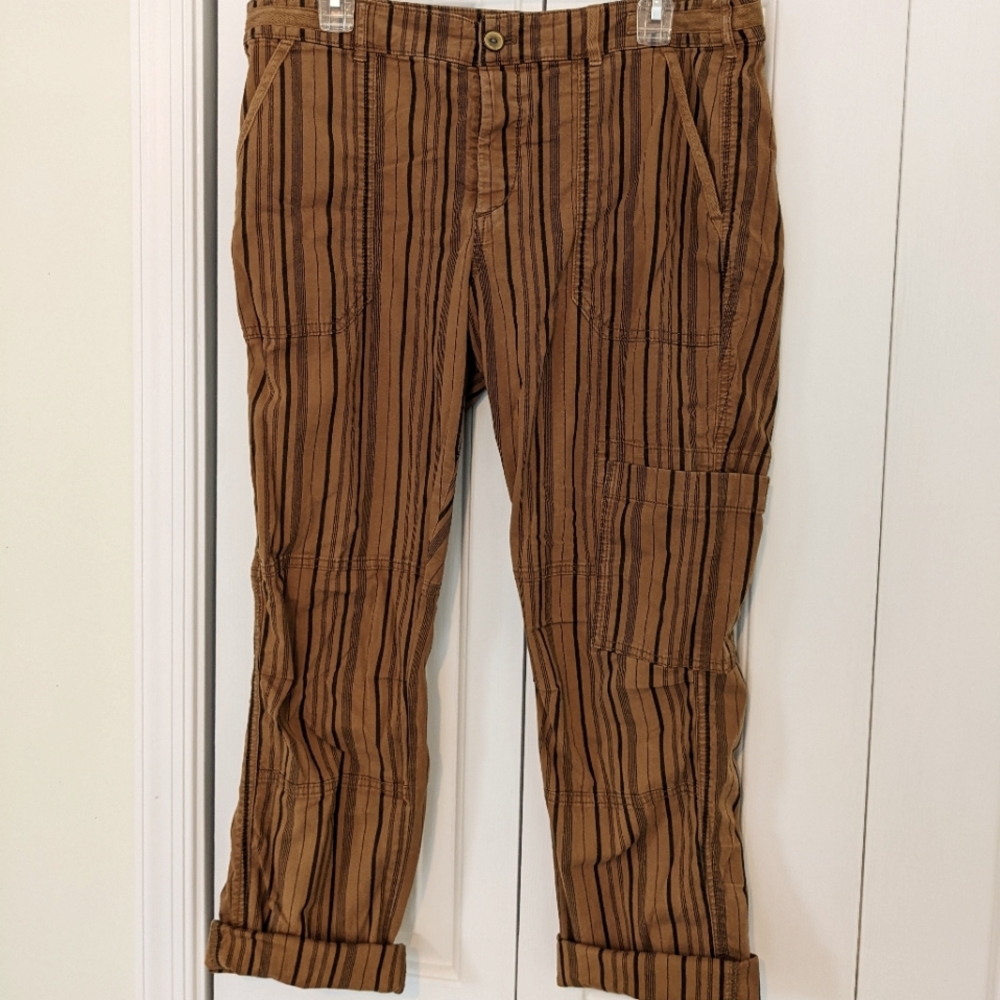 The Wanderer Pants by HEI striped crop pants